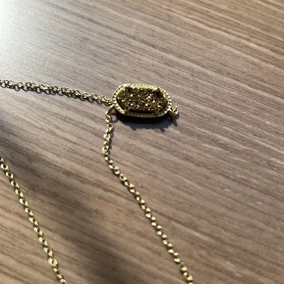 Kendra Scott Gold Drusy Necklace - Picture 2 of 2